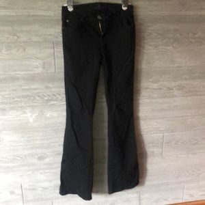 7 for all mankind black boot cut jeans